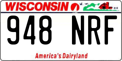 WI license plate 948NRF