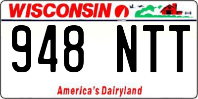 WI license plate 948NTT