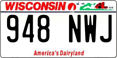 WI license plate 948NWJ