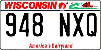 WI license plate 948NXQ