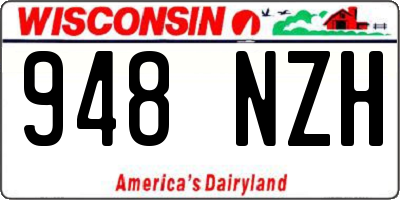 WI license plate 948NZH
