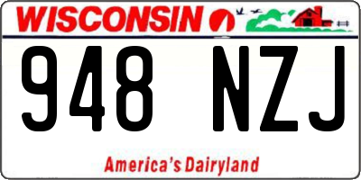 WI license plate 948NZJ