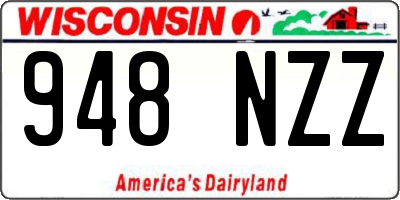 WI license plate 948NZZ