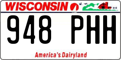 WI license plate 948PHH
