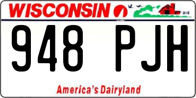 WI license plate 948PJH