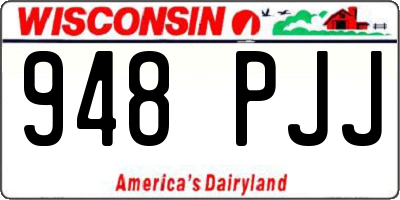 WI license plate 948PJJ