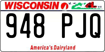 WI license plate 948PJQ