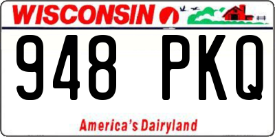 WI license plate 948PKQ