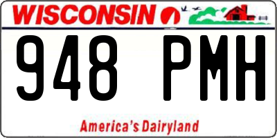 WI license plate 948PMH