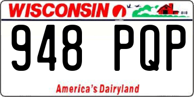 WI license plate 948PQP