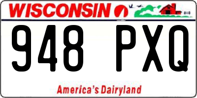 WI license plate 948PXQ
