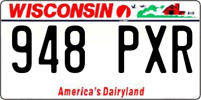 WI license plate 948PXR