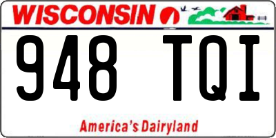 WI license plate 948TQI