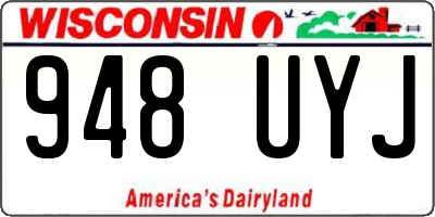 WI license plate 948UYJ