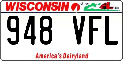 WI license plate 948VFL