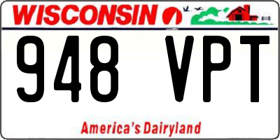 WI license plate 948VPT