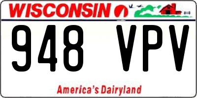 WI license plate 948VPV