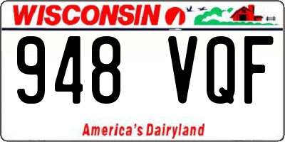 WI license plate 948VQF