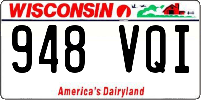 WI license plate 948VQI