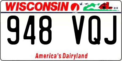 WI license plate 948VQJ