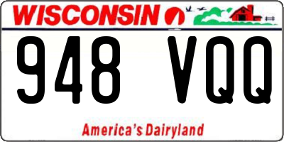 WI license plate 948VQQ