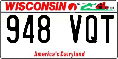 WI license plate 948VQT