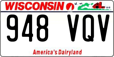 WI license plate 948VQV