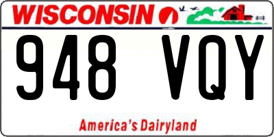 WI license plate 948VQY