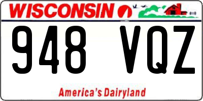 WI license plate 948VQZ