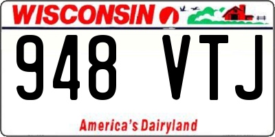 WI license plate 948VTJ