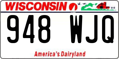 WI license plate 948WJQ