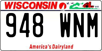 WI license plate 948WNM
