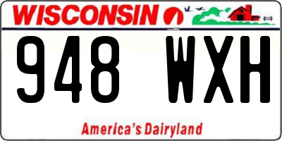 WI license plate 948WXH