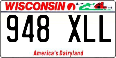 WI license plate 948XLL