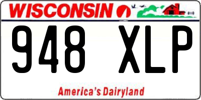 WI license plate 948XLP