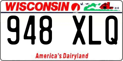 WI license plate 948XLQ