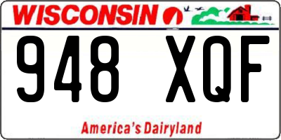 WI license plate 948XQF
