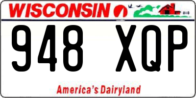 WI license plate 948XQP