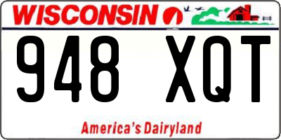 WI license plate 948XQT