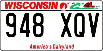 WI license plate 948XQV