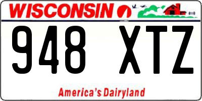 WI license plate 948XTZ