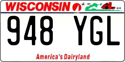 WI license plate 948YGL