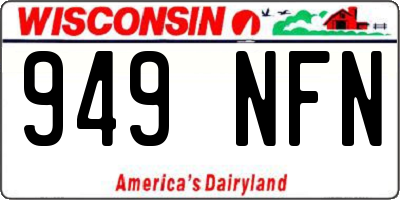 WI license plate 949NFN
