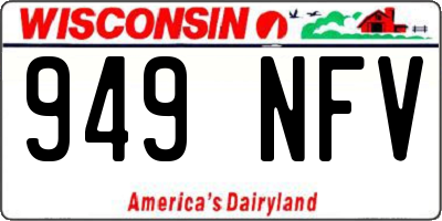 WI license plate 949NFV