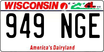 WI license plate 949NGE
