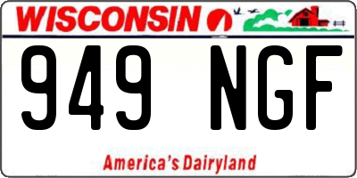 WI license plate 949NGF