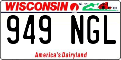WI license plate 949NGL