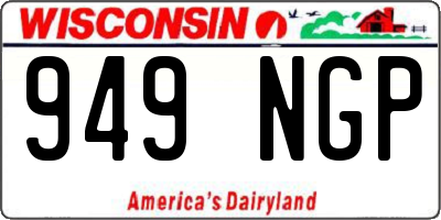 WI license plate 949NGP