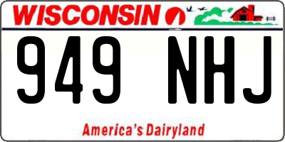 WI license plate 949NHJ