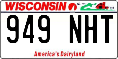 WI license plate 949NHT
